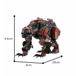 MOC Horizon - Fire Claw Žaidimo Monstro Modelio Surinkimo Statybiniai Blokeliai Dėlionės Žaislas