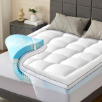 NicePlus 2 viename pur&scaron;kiančio memory putplasčio čiužinio pagrindas su mink&scaron;tu užvalkalu 90-180x200x7cm 140 (Suitable for two persons) balta