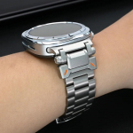 Titano prabangos apyrankė Samsung Galaxy Ultra Watch 47mm Metalinė juosta Galaxy WATCH Ultra 316L nerūdijančio plieno sagties dirželis Galaxy Watch Ultra sidabras