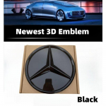 3D automobilio grotelių emblemos žvaigždės ženklelis priekinių grotelių logotipas, skirtas &bdquo;Mercedes Benz W204 W205 W213 X253 ABCES CLA GLB GLC GLE GLS&ldquo; priedams R-W251 2011-2017