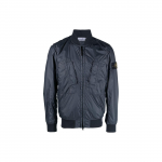 Stone Island Ss23 Vienspalvis Logotipo Lopas Užtrauktukas Ilgomis Rankovėmis Striukė Vyri&scaron;kos striukės Vidurnakčio Mėlyna 781542125-V0020 L