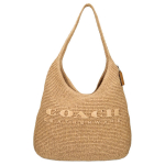Coach Brooklyn 39 Austas dizainas Raidžių spaudinys &Scaron;iaudinis peties krep&scaron;ys Didelis moteri&scaron;kas peties krep&scaron;ys Smėlio spalvos CAL99-B4NA Basic Set (Bag+Dust Bag)