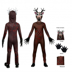99 Naktys Mi&scaron;ke Elnio Vaikų Cosplay Kostiumas Gyvūnas Elnias Pelėda Cosplay Jumpsuit Helovino &Scaron;ventės Kostiumai Idealiai tinka suaugusiems vaikams 120 black