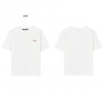 Stray Kids Hyunjin Dėvėtas GUESS Mini Trikampė Ki&scaron;enė T-shirt Dramblio Kaulo Spalvos Oficialus Mini Triangle Pocket T-Shirt Ivory - FF (Slim Fit)