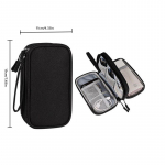 1 vnt Rožinė / pilka / juoda / tamsiai mėlyna kelioninis ne&scaron;iojamas skaitmeninio gaminio laikymo krep&scaron;ys USB duomenų kabelio organizatorius ausinių įkrovimas lobių dėžutės krep&scaron;ys