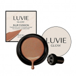 Luvie Glow Blur Pagrindas su pagalvėle - Grybo formos galvutė Oro pagalvėlės CC kremas Natūrali ilgai i&scaron;liekanti padengimo BB kremas Visų tipų odai Dark Color