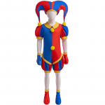 Nuostabus skaitmeninis cirkas Cosplay kostiumas 3-12 metų vaikams Helovinas Cirkas Pomni kombinezonas Apranga Animacinis vakarėlio kostiumas 11Y-12Y 160 raudona
