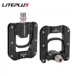 Liteplus Ypa lengvas sulankstomas dviračio pedalas K620 3 guolių aliuminio lydinio dvipusiai neslystantys pedalai Brompton dviračiui K620 Black