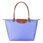 Longchamp Le Pliage 31 Ilga rankena Perdirbtas drobės ir odos koldūno formos pirkinių krep&scaron;ys Dideli moteri&scaron;ki pirkinių krep&scaron;iai Levandų 1899089B40 Shopping Bag (Basic Set+Shopping Bag)