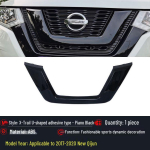 Juodo Warrior priekinių grotelių U formos apdaila Nissan X-Trail 2017-2021 gray