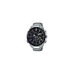 Casio EDIFICE serija Trys rodyklės Trys ciferblatai Kontrastingos spalvos Bluetooth jungtis Saulės energija Kvarcinis mechanizmas Nerūdijančio plieno apyrankė EQB-501XYDB-1AMPR juoda