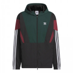 Adidas Originals WINDBREAKER BLOCK Striukė Vyri&scaron;ka Tamsiai Žalia/Juoda KC3125 M