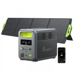Ne&scaron;iojamas elektrinis generatorius - FOSSIBOT - F1200 - 1200W - 1024Wh - 200W saulės skydelis žalia