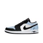 Jordan Air Jordan 1 Ink Low top Vintage Basketball Shoes Unisex Light Blue 553558-081(Team1885-) 44 gray