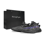 Adidas Originals Yeezy Boost 350 V2 Atsparūs trinčiai Atsparūs trinčiai Žemi Laisvalaikio batai Unisex Juodi Violetiniai ID4811(Team373-BOX) 36