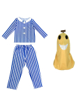 Sergančio Banano Vyro Helovino Kostiumas Suaugusiems - Cosplay & Sceniniai Pasirodymai Adult One Size blue