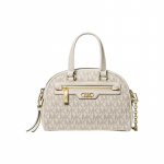 MICHAEL KORS rankinė Williamsburg klasikinė presbiopinis logotipas grandinėlė užtrauktuko užsegimas su odos apdaila kriauklės formos rankinė rankinė ant peties crossbody krep&scaron;ys moteri&scaron;ka balta