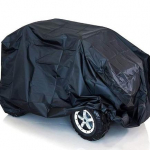 Atspari UV spinduliams 210D vandeniui atspari vaiki&scaron;ko elektromobilio apsauginė danga lauke 132x72x61cm juoda