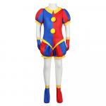 Nuostabus skaitmeninis cirkas Pomni Cosplay kostiumas Animacinis uniformos skrybėle pir&scaron;tinės Helovino vakarėliui moterims suaugusiems vaikams kostiumas Cos Kids 110CM blue
