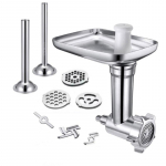 Metaliniai maisto smulkintuvo priedai KitchenAid planetiniams mai&scaron;ytuvams, mėsos malimo priedas, de&scaron;rų kim&scaron;imo priedas, puikus priedas 1 gray
