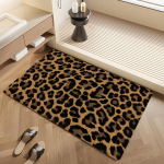 Leopardo ra&scaron;to durų kilimėlis Nordic stiliaus miegamojo svetainės durų kilimėlis namų balkonui neslystantis Alfombra 80cm x 160cm