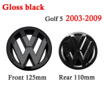 Juodos Priekinės Grotelės Galinės Bagažinės Emblemos VW Golf 5 MK5 GTI 2003 2004 2005 2006 2007 2008 2009 Priedai ženklelis Front and rear- MK5 black