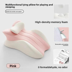 Suaugusiųjų poilsio pagalvė su atminties putų atrama poros miegamojo atsipalaidavimui Pink White