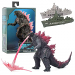 Godzilla prie&scaron; Kong Veiksmo figūrėlė Filmo Mechagodzila Monstras Branduolinis kvėpavimas Kolekcionuojamas žaislo modelis Vaikams Suaugusiems Pink godzilla + battleship