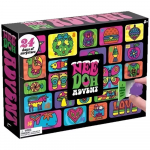 2026 NeeDoh Advento kalendorius 24 vnt. 3D PVC Fidget lėlė Kalėdų skaičiavimo kalendorius Staigmena Naujųjų Metų dovana pink