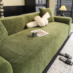Čenilinė elastinga sofos užvalkalas Žuvies kaulo ra&scaron;to elastingas sofos užvalkalas Baldų apsauga svetainės sofai 1/2/3 vietų Visų sezonų 3 Seater 190-230cm