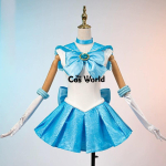 Usagi Tsukino Sailor Mercury Makoto Kino Rei Hino Minako Aino Apranga Anime Cosplay Kostiumai [THE COS WORLD] S white