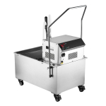 Komercinė mobili gruzdintuvės filtro ma&scaron;ina, 55L /14.5Gal filtro vežimėlis, 250W gilaus kepimo aliejaus filtravimo sistema, nerūdijantis plienas, 12 L/min filtravimas