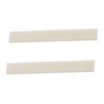 2x Dramblio kaulo galvijų kaulo gitaros balnas nebaigtas nepjaustytas tu&scaron;čias 80x3x10 mm 80 x 3 x 10mm dramblio kaulas