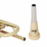 Metalinis trimito kandiklis Khaki lengvas trimeto burnos muzikos instrumentas pradedantiesiems