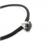 Les Tr&eacute;sors De Lily [N1067] - Bracelet Argent 'Sissi' noir