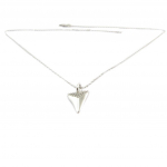 Les Tr&eacute;sors De Lily [P9268] - Collier argent 'Boho' blanc argent&eacute; rhodi&eacute; - 14x10 mm
