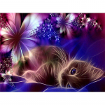 Pilnas 5D &bdquo;pasidaryk pats&ldquo; deimantinis pie&scaron;imas animacinis filmas &bdquo;Animal Cat&ldquo; mozaikos siuvinėjimas kryželiu namų dekoras Rankų darbo 25x30cm