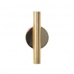 Ant sienos tvirtinamas klijuojamas metalinis džiovintų gėlių vazos vamzdelis namų sodo balkono dekoras auksinė