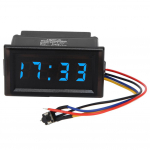 DC4.-30V vandeniui atsparus dulkėms atsparus automobilio automatinis elektroninis laikrodis LED skaitmeninis ekranas mėlyna