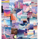 50 vnt INS kra&scaron;tovaizdžio aliejinės tapybos lipdukai Vsco vinilo estetiniai lipdukai vandens buteliams Neper&scaron;lampami lipdukai vaikams mergaitėms