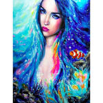 5D &bdquo;pasidaryk pats&ldquo; deimantų tapybos rinkinys Anime Mergaitė Vienaragė Princesė Apvalios deimantinės mozaikos siuvinėjimas Kryžminio dygsnio namų dekoro menas Full Round 20x30CM