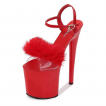 Moteri&scaron;ki batai Vasariniai sandalai sekliai sagtimi apvalių plaukų sandalai madingi seksualūs auk&scaron;takulniai ploni kulniukai 20 cm kulnas 10 cm platforma i&scaron; LFD