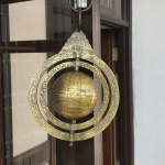 8 colių jūrų jūrinis žalvaris Astrolabe arabi&scaron;kas navigacinis gaublys dekoravimui, Kalėdų dekoras viduje