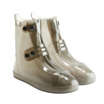 1 pora daugiafunkcinių batų užvalkalų, matinio pavir&scaron;iaus, patogūs sulankstomi vandeniui atsparūs lietaus batai 2XL ruda