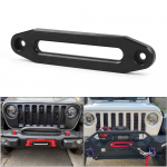 10 colių 254 mm aliuminio kreipiklis su kilpa 8000&ndash;15000 svarų sintetinės montavimo gervės virvė SUV ATV UTV juoda
