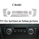 For BMW Series E90 E91 320 328 Etc 2005-2012/X1 E84 2009-2015 Air conditioner AC Switch Buttons Cover Trim A model gray