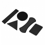 5 vnt Guminio fiksavimo gelio padėklas universalus stiprus klampus automobilio lipdukas mobiliojo telefono stovas automobilinis juoda