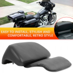 1 KOMPLEKTAS Universalus motociklo Sissy Bar atlo&scaron;o pagalvėlė, skirta Honda Yamaha Suzuki Harley Bobber Chopper Crusier black