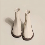 Nauji Platforminiai Batai Moteri&scaron;ki Batai Apvalūs Užtrauktukas Pavasario Rudens mados PU Odiniai Batai Moteri&scaron;ki Chelsea Vidurio blauzdos batai