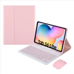 Tinka Samsung plan&scaron;etiniam kompiuteriui S6lite su ra&scaron;iklio lizdu P610 Bluetooth klaviatūros odinis dėklas T870